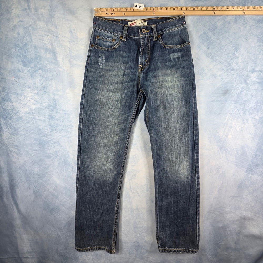 Levis 514 Straight Leg Jeans Womens 28x28 Medium Wash Blue Denim 16 Reg